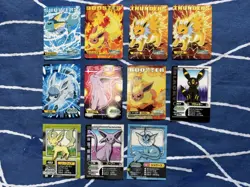 Set 11 Eeveelution Pokemon Kids Card Sticker Vintage Nintendo Bandai Japanese - Image 2