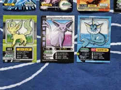 Set 11 Eeveelution Pokemon Kids Card Sticker Vintage Nintendo Bandai Japanese - Image 5