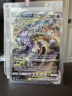 Pokemon TCG Crown Zenith Mewtwo VSTAR Holo Rare Card GG44/GG70 Galarian Gallery - Image 1
