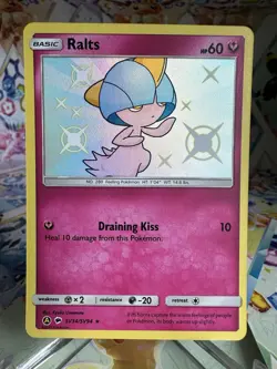 Ralts SV34/SV94 Hidden Fates: Shiny Vault Holo Pokemon Card - Image 1