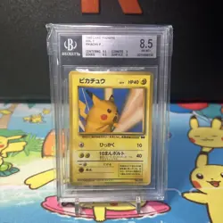 BGS 8.5 Pikachu No.025 Old Back Pokemon Promo Card Vintage Nintendo Japanese - Image 2