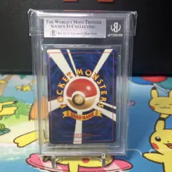 BGS 8.5 Pikachu No.025 Old Back Pokemon Promo Card Vintage Nintendo Japanese - Image 3