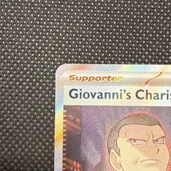 Giovanni’s Charisma SR #197/165 Pokemon S&V 151 NM English Card - Image 3