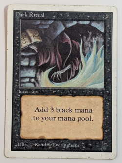 MTG Card - 1x Dark Ritual - Unlimited Edition - HP - Vintage Magic The Gathering - Image 1