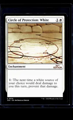 MTG Magic The Gathering 30th Anniversary Edition Circle of Protection White LP - Image 1