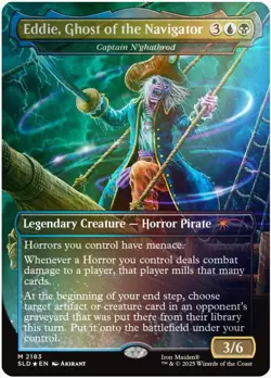eddie, ghost of the navigator FOIL iron maiden secret lair mtg presale - Image 1