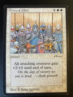 English - MTG Army Of Allah - LP - Arabian Nights - Image 1
