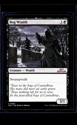 2022 MTG Magic The Gathering 30A 30th Anniversary #95 Bog Wraith LP - Image 1