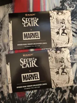 MTG Secret Lair x Marvel Spider-Man Venom Unleashed (Inks) Foil Sealed In Hand - Image 1