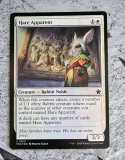 Hare Apparent (FOIL) - MTG - Foundations FDN - NM - Image 1