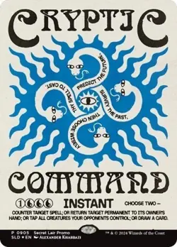 FOIL CRYPTIC COMMAND Secret Lair Drop SLD Promo #0905 Magic MTG PREORDER PRESALE - Image 1