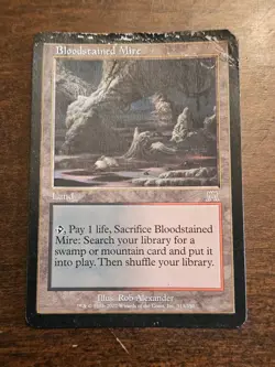 MTG Onslaught Bloodstained Mire Fetch Land Magic the Gathering Rare #2 - Image 1