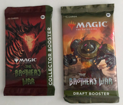 MTG The Brothers War Collector Booster Pack, & Draft Booster Pack Factory Sealed - Image 1