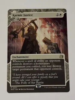 MTG Karmic Justice - Wilds Of Eldraine: Enchanting Tales LP - Image 1
