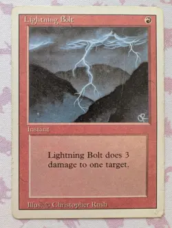 Lightning Bolt - Revised Edition | MTG Card - Image 1