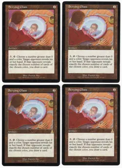 Scrying Glass x4 4x 1999 Urza's Destiny PLAYSET Colorless Artifact MTG LP AZ2 - Image 1