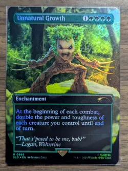 MTG Unnatural Growth 0865 Rainbow Foil from Secret Lair Drop Series NM - Image 1