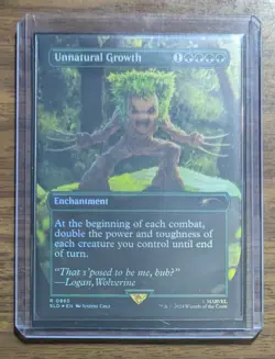 MTG Unnatural Growth 0865 Rainbow Foil from Secret Lair Drop Series NM - Image 2