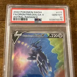 Pokemon TCG Origin Forme Dialga V Full Art 177/189 Astral Radiance PSA 10 - Image 2