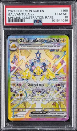 2024 POKEMON SCR EN-STELLAR CROWN SPECIAL ILLUSTRATION RARE GALVANTULA EX PSA 10 - Image 1