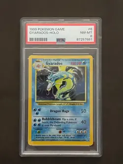 1999 Pokemon Game Gyarados- Holo PSA Grade 8- Free Shipping - Image 1