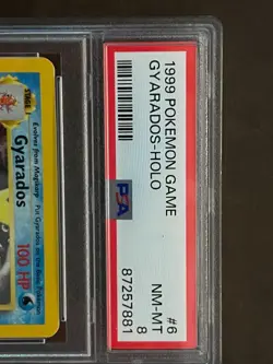 1999 Pokemon Game Gyarados- Holo PSA Grade 8- Free Shipping - Image 2
