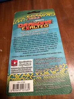 Dragons Exalted Booster Pack Black and White Pokemon - Image 2