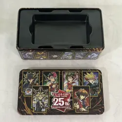 Yugioh EMPTY Tin 25th Anniversary TCG: Dueling Heroes Collecters Card Storage - Image 4