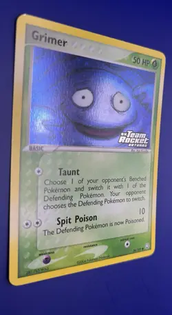 Pokemon Card GRIMER 56/109 Stamped Holo Common Team Rocket Returns - Image 2