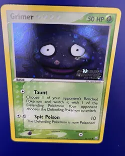 Pokemon Card GRIMER 56/109 Stamped Holo Common Team Rocket Returns - Image 4