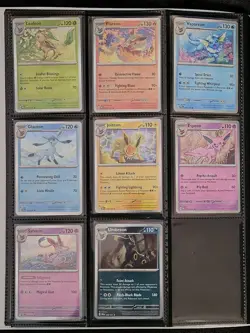 Pokemon Prismatic Evolutions 8 Cosmos Promo Cards - Costco Mini Tin Promos - Image 1
