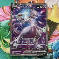 Pokemon Go TCG Mewtwo v SWSH229 Holo Promo Card Sealed, Near Mint Condition - Image 1