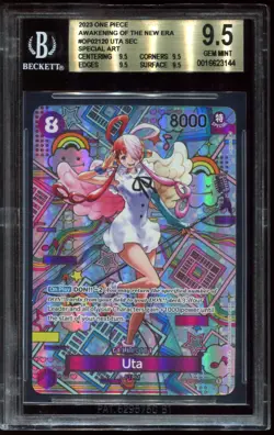 Uta OP02-120 SEC BGS 9.5 Awakening of a New Era One Piece Card - Image 1