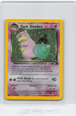 Dark Slowbro 12/82 - Holo Rare - Team Rocket - VINTAGE WOTC POKEMON CARD - LP - Image 1