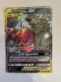 Pokemon Mega Sableye Tyranitar Tag Team GX 126/236 Holo Card Unified Minds - Image 1
