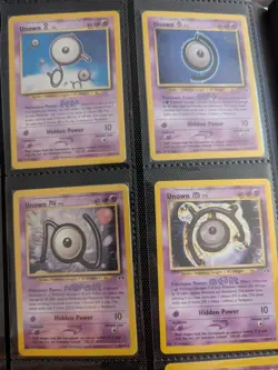 Neo Discovery Unown Vintage Card Lot Of 14 Common And Uncommon MP - Image 2