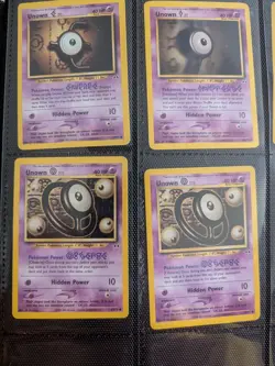 Neo Discovery Unown Vintage Card Lot Of 14 Common And Uncommon MP - Image 5