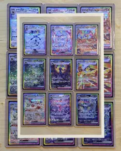 Pokemon Korean Terastal Festival Eevee Evolution SAR Full Set 9 Cards Lot - Image 1