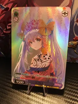 Hatsune Miku Gold Signature Waifu CCG Goddess Story Weiss Shwarz Doujin Card - Image 2