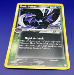 Pokemon Card DARK Golbat 34/109 Stamped Holo Uncommon Team Rocket Returns - Image 1