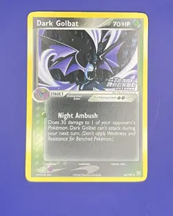 Pokemon Card DARK Golbat 34/109 Stamped Holo Uncommon Team Rocket Returns - Image 2