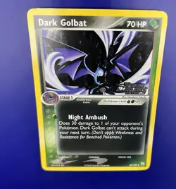 Pokemon Card DARK Golbat 34/109 Stamped Holo Uncommon Team Rocket Returns - Image 5