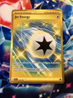 Pokemon TCG Jet Energy Sv08: Surging Sparks Holo Hyper Rare Card 252/191 - Image 1