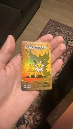 Pokemon Center Bear Walker 2025 JOLTEON Card (520/900) (CARD ONLY) - Image 1