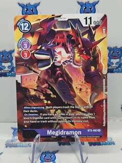 Digimon Card Game Megidramon BT5-083 R NM - Image 1