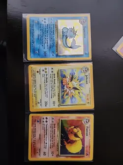 Pokemon TCG Vaporeon Flareon Jolteon Holo Card Jungle Set - Image 1