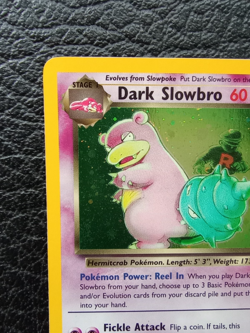 Dark Slowbro 12/82 Team Rocket Holo Rare Pokemon Card TCG WOTC - MP - Image 4