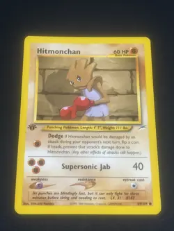 Pokemon Card - Hitmonchan Neo Destiny 1st Edition 69/105 Common (LP+) - Image 1