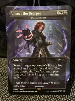 Praetor's Grasp #1861 Unseat the Usurper NM MTG Final Fantasy Secret Lair Magic - Image 1