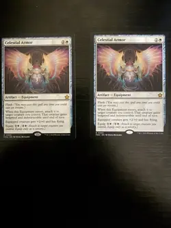 NM Celestial Armor, MTG, Foundations, Magic the Gathering, - Image 1